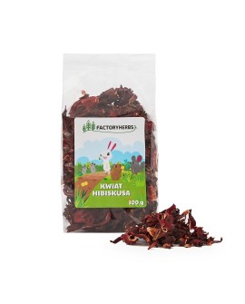 FACTORYHERBS Kwiat hibiskusa 100g