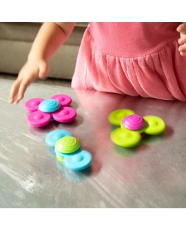 Wirujące Przyssawki Fat Brain Toys Whirly Squigz. Zabawka rozwijająca sprawność ruchową - 3szt.