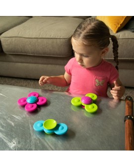 Wirujące Przyssawki Fat Brain Toys Whirly Squigz. Zabawka rozwijająca sprawność ruchową - 3szt.