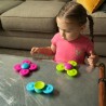 Wirujące Przyssawki Fat Brain Toys Whirly Squigz. Zabawka rozwijająca sprawność ruchową - 3szt.