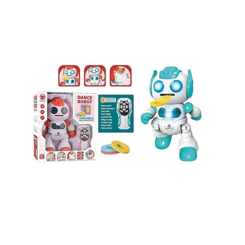 Robot na radio strzela krążkami MIX