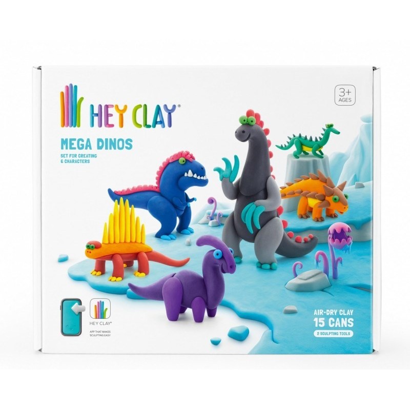 Hey Clay - Zestaw Mega Dinozaury