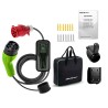 Qoltec 52467 Mobilna ładowarka do samochodu elektrycznego EV z regulacją 2w1 Typ2 | 11kW | 3 Fazy | CEE 5 PIN| LCD |Przenośna |