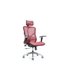 Ergonomiczny fotel biurowy ERGO 500 czerwony