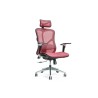 Ergonomiczny fotel biurowy ERGO 500 czerwony