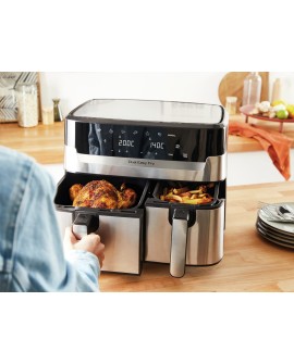 Frytkownica beztłuszczowa TEFAL DualEasy EY905D10