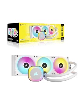 Corsair H150I Procesor Liquid cooling kit 12 cm Biały