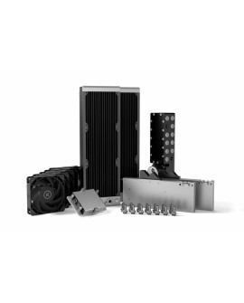 EK Water Blocks EK-Pro QDC Blok wodny + Backplate 12 cm Czarny, Stal nierdzewna 1 szt.