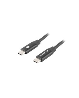 LANBERG KABEL USB-C 2.0 M/M 1.8M PREMIUM QC 4.0 POWER DELIVERY 60W CZARNY CA-CMCM-40CU-0018-BK