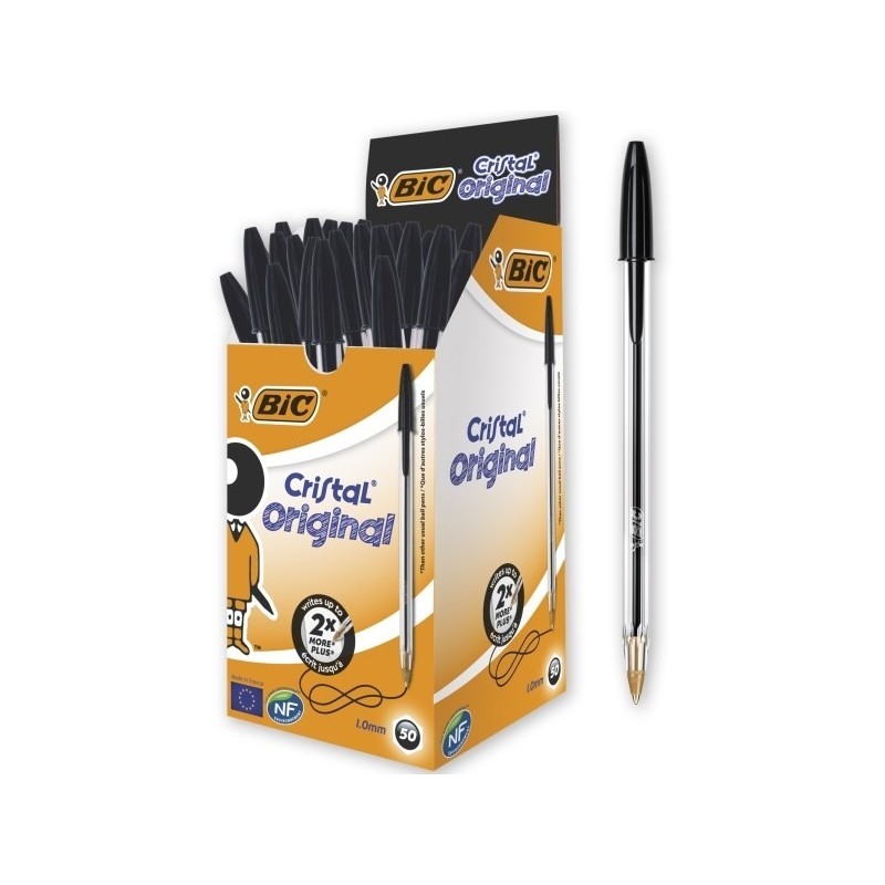 Długopis Cristal Original czarny (50szt) BIC