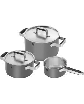 ZWILLING PURE Zestaw 3 garnków
