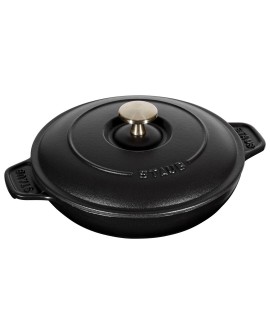 Okrągłe naczynie do zapiekania z pokrywką STAUB 40509-579-0 - czarne