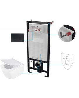 Zestaw WC podtynkowy 6 w 1