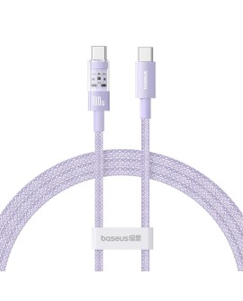 Kabel Baseus Gem Typ C-Typ C 100W 1m (fioletowy)