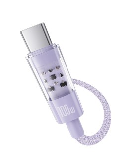 Kabel Baseus Gem Typ C-Typ C 100W 1m (fioletowy)