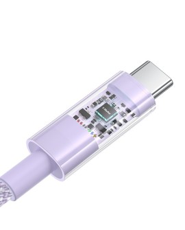 Kabel Baseus Gem Typ C-Typ C 100W 1m (fioletowy)