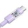 Kabel Baseus Gem Typ C-Typ C 100W 1m (fioletowy)