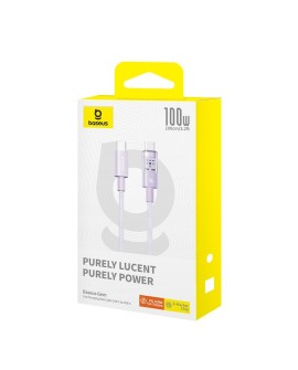 Kabel Baseus Gem Typ C-Typ C 100W 1m (fioletowy)