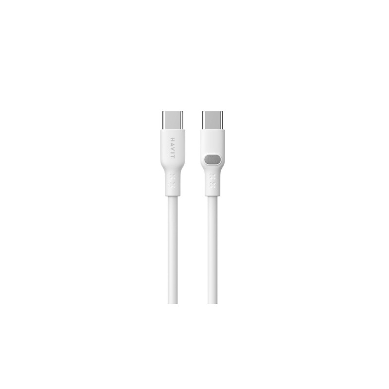 Kabel Havit Typ C-Typ C CB6280 (biały 100cm)