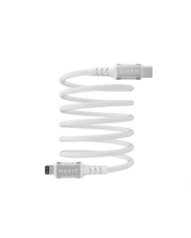 Kabel magnetyczny Havit Typ C-Lightning (biały)
