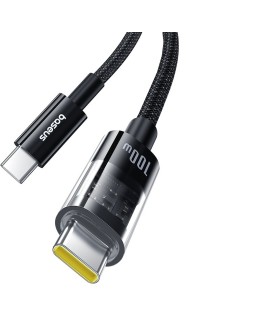 Kabel Baseus Gem Typ C-Typc C 100W 2m (czarny)
