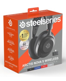 Seria SteelSeries | Zestaw słuchawkowy do gier | Arctis Nova 5 | Łączność Bluetooth | Nauszne | Mikrofon | Redukcja szumów |