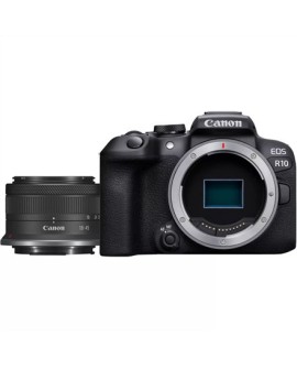 Canon EOS R10 + RF-S 18-45mm F4.5-6.3 IS STM Bezlusterkowiec 24,2 MP CMOS 6000 x 4000 px Czarny