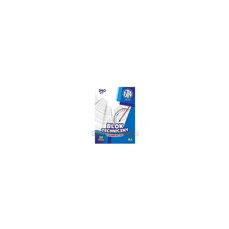 Blok techniczny A3/10K 240g (10szt) ASTRA