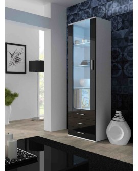 Witryna SOHO S1 biały/ czarny połysk