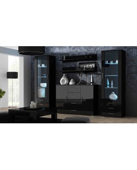 Witryna SOHO S1 czarny/ czarny połysk