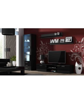 Witryna SOHO S1 czarny/ czarny połysk