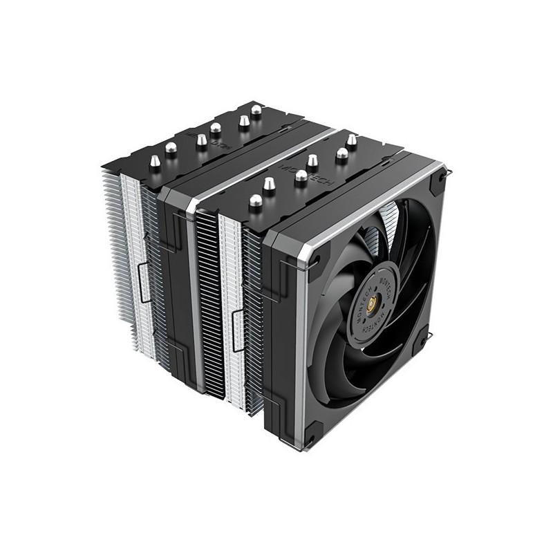 Montech METAL DT24 BASE system chłodzenia komputerów Procesor Chłodnica powietrza 12 cm Czarny 2 szt.