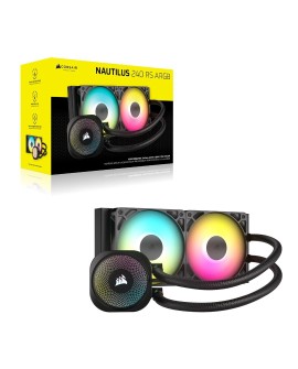 Corsair NAUTILUS 240 RS ARGB Liquid Procesor Chłodnica cieczy all-in-one Czarny 1 szt.