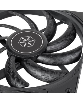 Silverstone SST-AS140B system chłodzenia komputerów Obudowa komputera Wentylator 14 cm Czarny 1 szt.