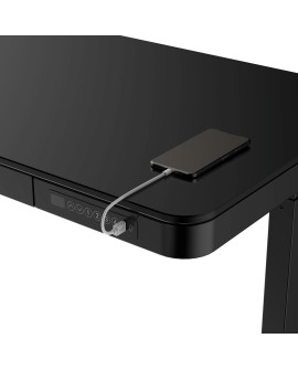 Biurko ACTIVEJET z elektryczną regulacją wysokości 140x70 ET119W-C czarny