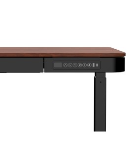 Biurko ACTIVEJET z elektryczną regulacją wysokości 140x70 ET119W-C czarny/orzech