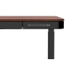 Biurko ACTIVEJET z elektryczną regulacją wysokości 140x70 ET119W-C czarny/orzech