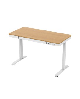 Biurko ACTIVEJET z elektryczną regulacją wysokości 140x70 ET119W-C biały/dąb
