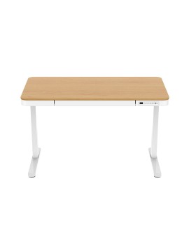 Biurko ACTIVEJET z elektryczną regulacją wysokości 140x70 ET119W-C biały/dąb