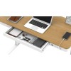 Biurko ACTIVEJET z elektryczną regulacją wysokości 140x70 ET119W-C biały/dąb