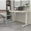 Biurko ACTIVEJET z elektryczną regulacją wysokości 140x70 ET119W-C biały/dąb