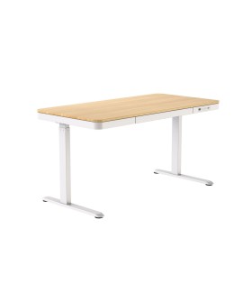Biurko ACTIVEJET z elektryczną regulacją wysokości 140x70 ET119W-C biały/dąb