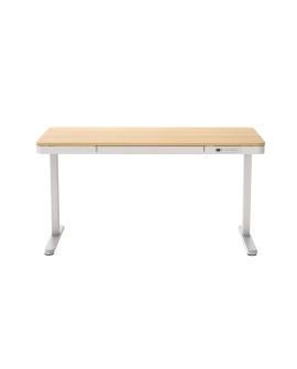 Biurko ACTIVEJET z elektryczną regulacją wysokości 140x70 ET119W-C biały/dąb