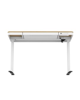 Biurko ACTIVEJET z elektryczną regulacją wysokości 140x70 ET119W-C biały/dąb