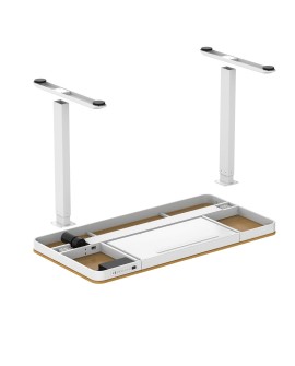 Biurko ACTIVEJET z elektryczną regulacją wysokości 140x70 ET119W-C biały/dąb