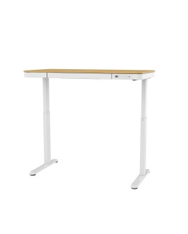 Biurko ACTIVEJET z elektryczną regulacją wysokości 140x70 ET119W-C biały/dąb