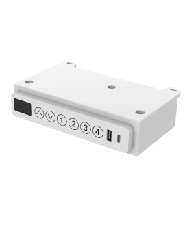 Biurko ACTIVEJET z elektryczną regulacją wysokości 140x70 ET119W-C biały/dąb