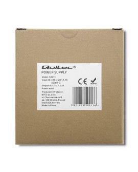 Zasilacz na szynę DIN Qoltec 50913 60W 24V 2.5A Biały Slim