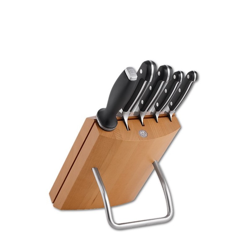 Zwilling Zestaw 4 noży Pro w bloku + ostrzałka