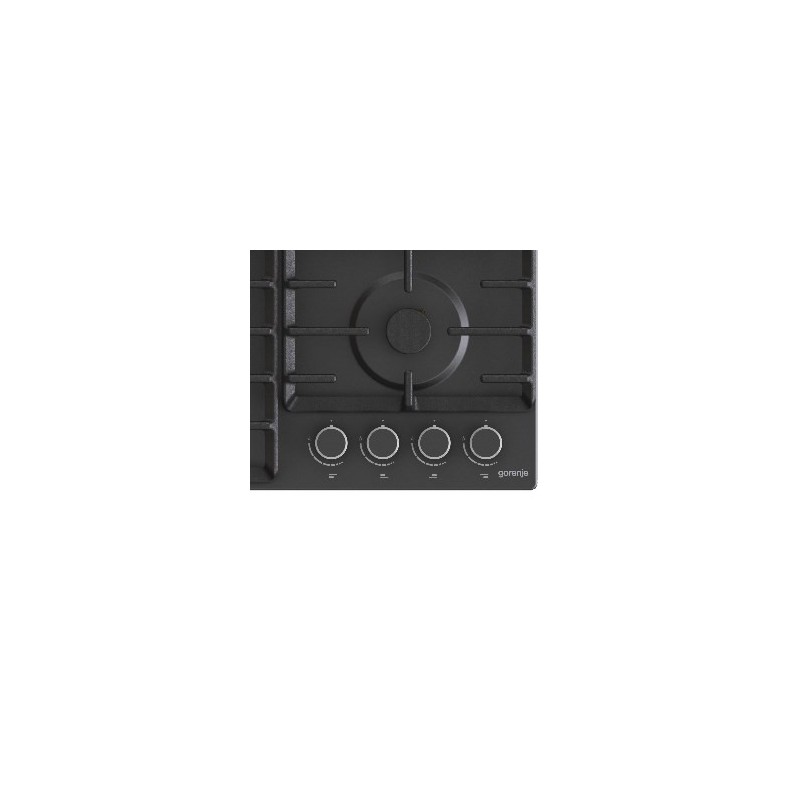Gorenje G642AB płyta kuchenna Czarny Wbudowany 60 cm Gaz 4 stref(y)